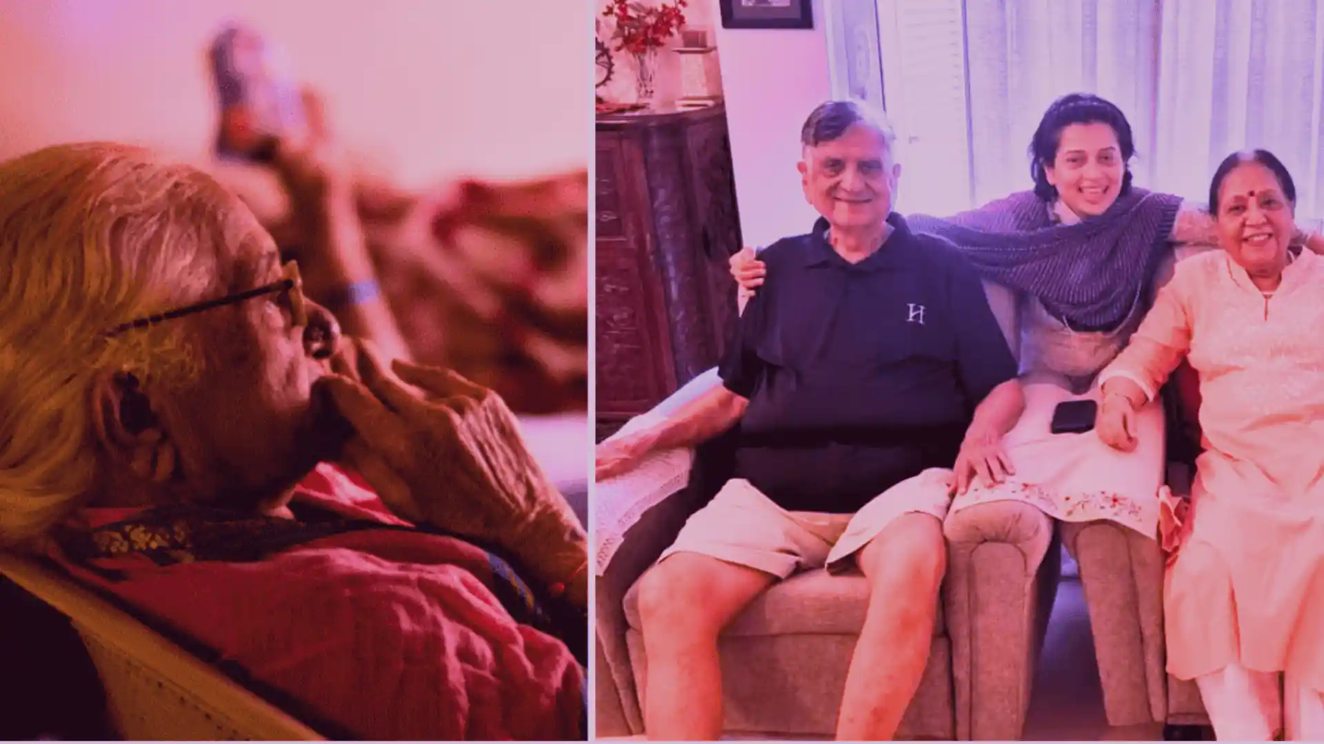 A collage of elder care service types — home nursing, daycare, and assisted living — representing the range of options covered in Samarth Eldercare's India guide