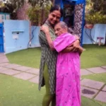 Samarth care team member engaging with an elderly client during a home visit