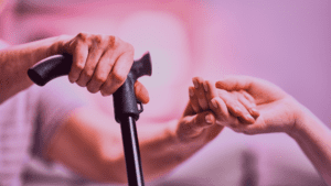 NRI family carefully evaluating elder care services in India